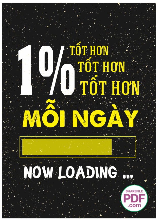 Tranh động lực 1% tốt hơn mỗi ngày