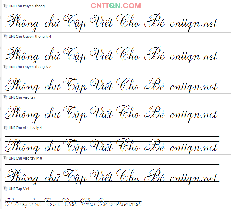 15 font chu tieu hoc cho be tap viet.png