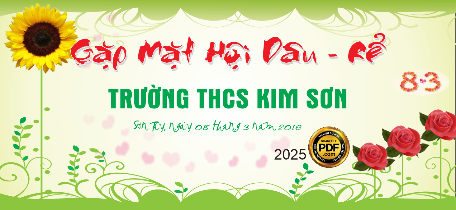 gặp mặt hội dâu - rể trường THCS Kim Sơn