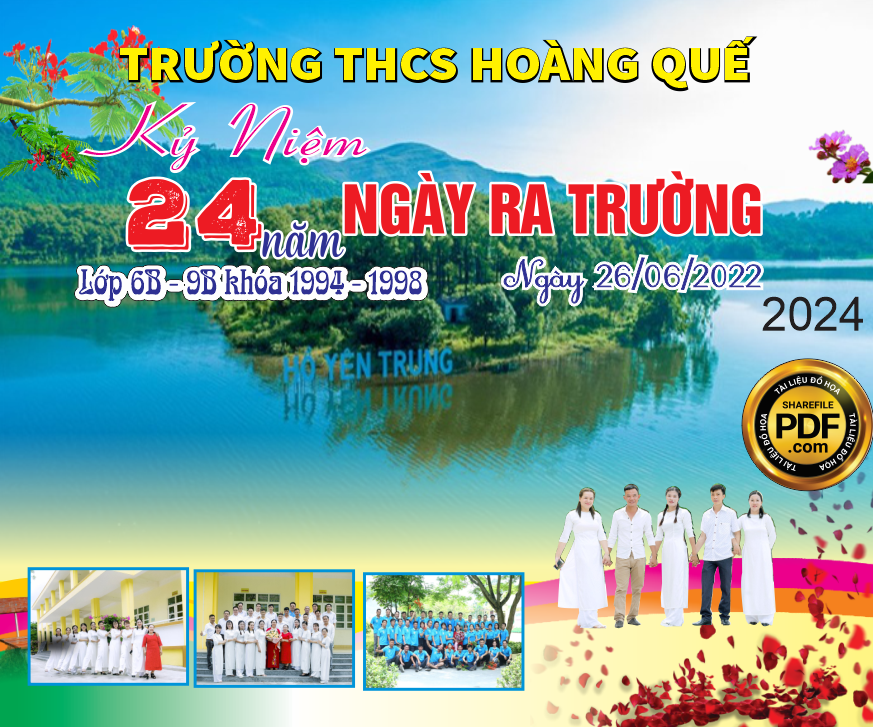 kỷ niệm 24 năm ngày ra trường THCS Hoàng Quế