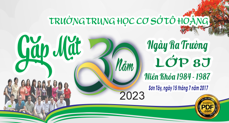 trường THCS Tô Hoàng gặp mặt 30 năm ngày ra trường