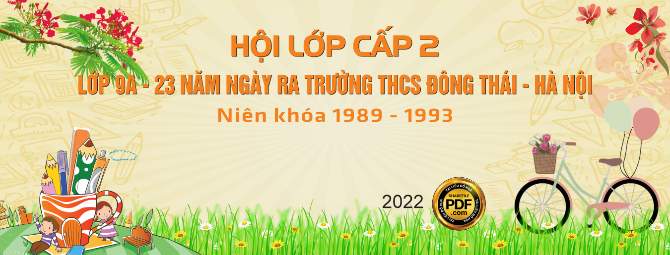 hội lớp cấp 2 kỷ niệm 23 năm ngày ra trường thcs Đông thái - Hà nội