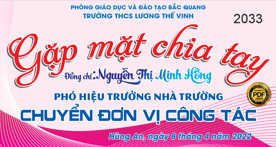 Gặp mặt chia tay phó hiệu trưởng trường chuyển đơn vị công tác