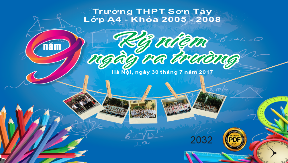 kỷ niệm 9 năm ngày ra trường THPT Sơn Tây