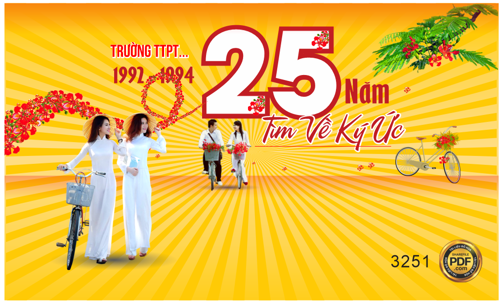 họp lớp trường THPT kỷ niệm 25 năm