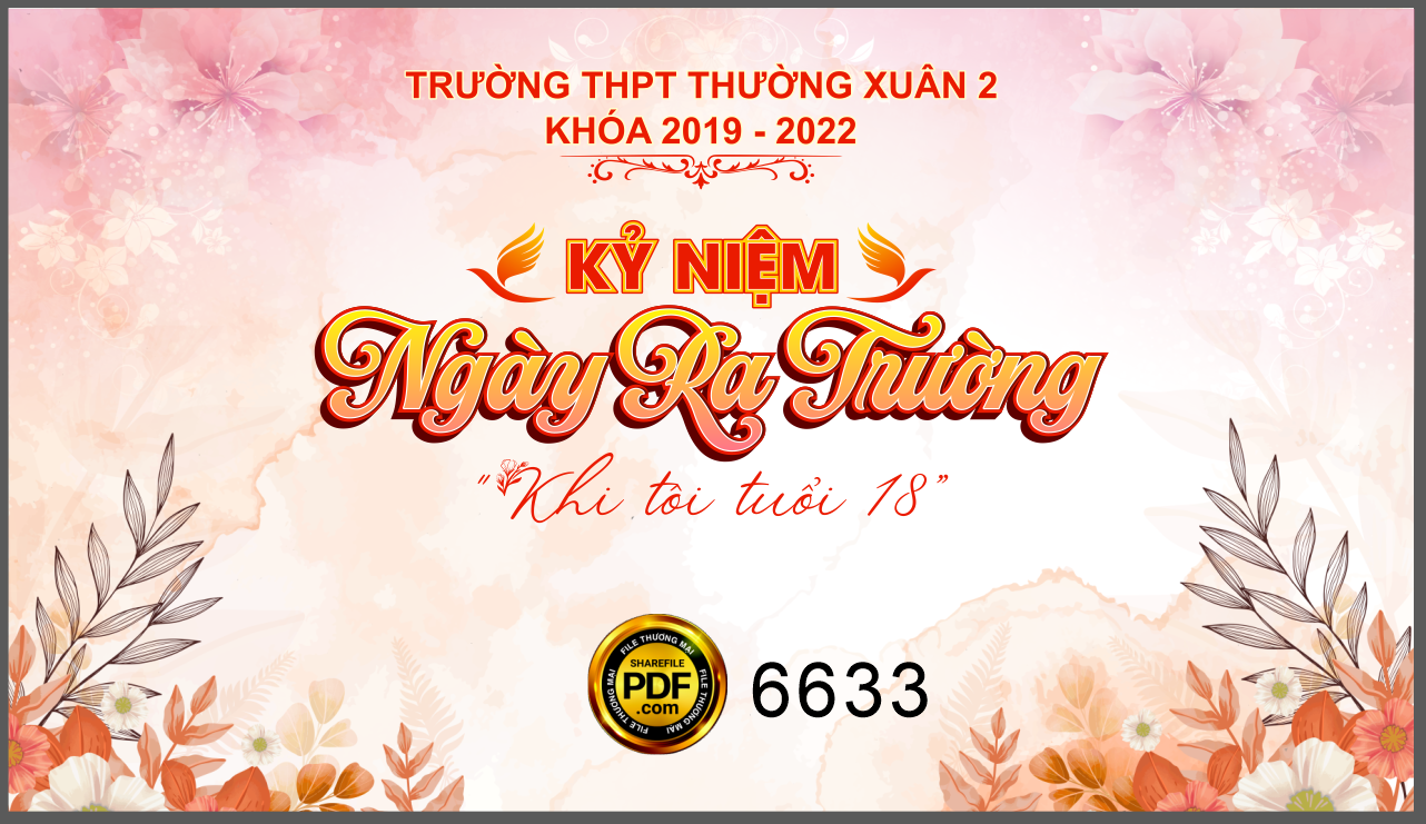 kỷ niệm ngày ra trường - THPT Thường Xuân 2