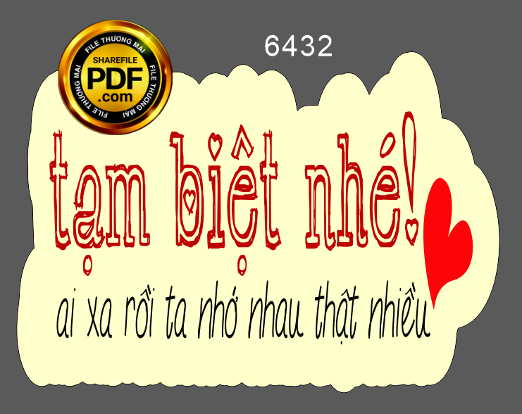 Tạm biệt nhé ai xa rồi ta nhớ nhau thật nhiều