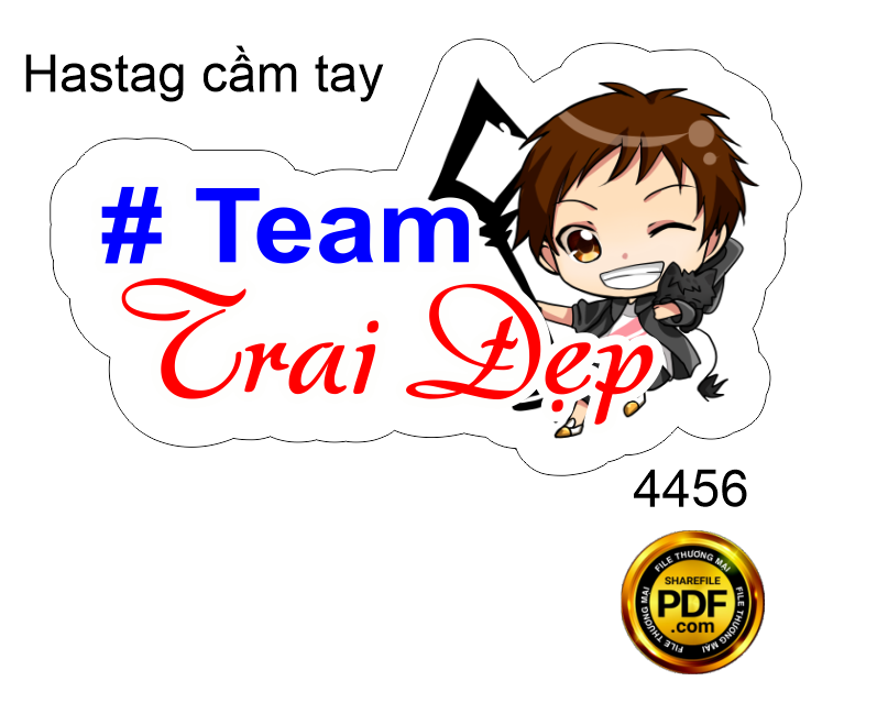 Hastag cầm tay Team Trai Đẹp