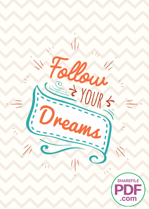 Tranh động lực treo tường: Follow you dearms
