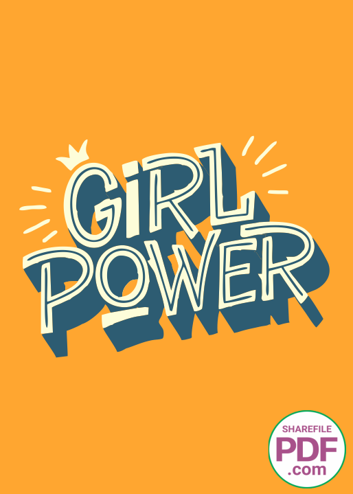 Tranh động lực treo tường Girl Power 