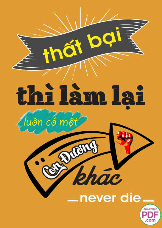 Thất bại thì làm lại luôn có một con đường khác