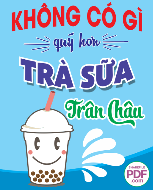 Không có gì quý hơn trà sữa trân châu