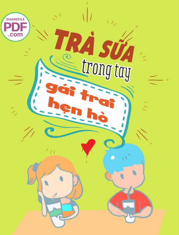 Trà sữa trong tay gái trai hẹn hò