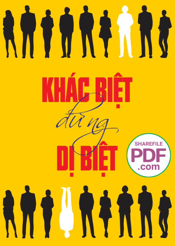 Tranh động lực treo tường Khác biệt đừng dị biệt