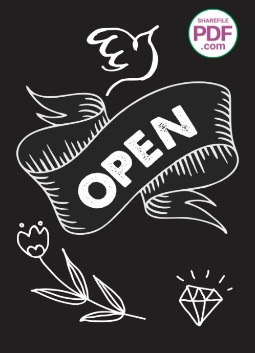 Tranh động lực treo tường Open