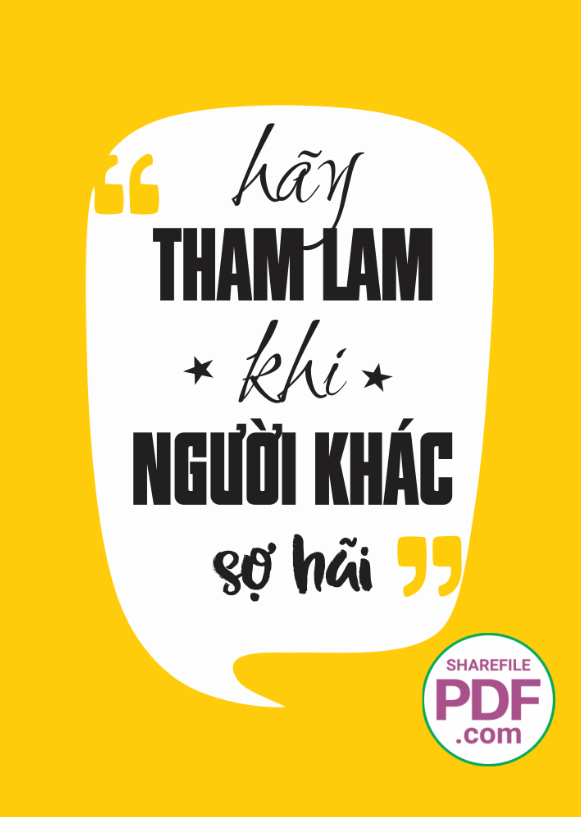 Hãy tham lam khi người khác sợ hãi