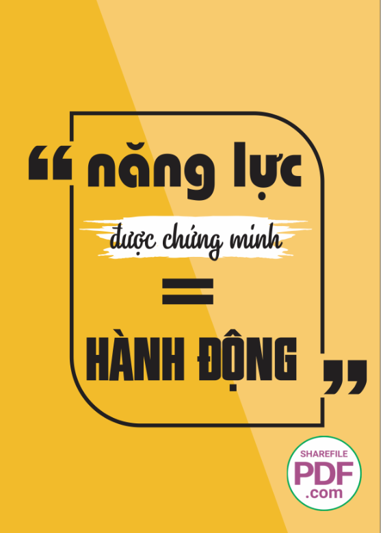 Năng lực được chứng minh bằng hành động