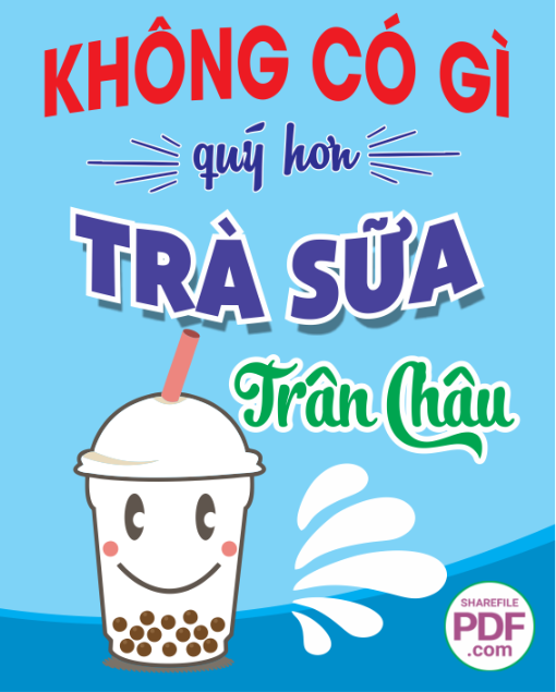 Không có gì quý hơn trà sữa trân châu