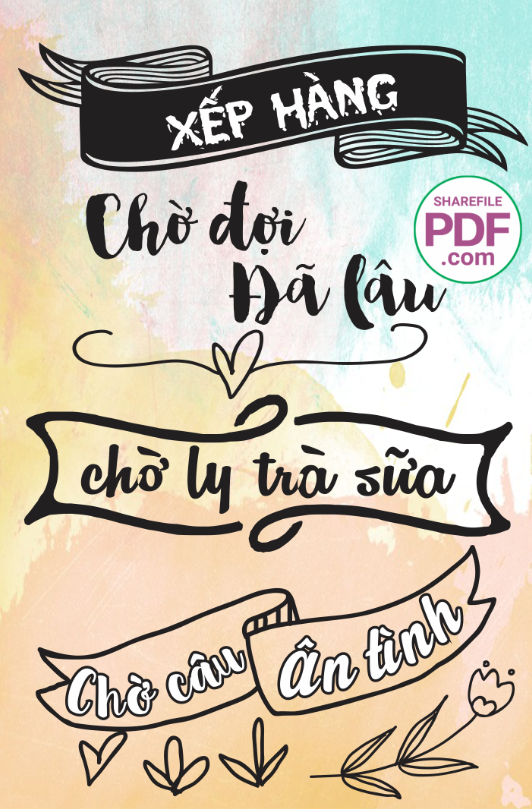 Xếp hàng chờ đợi đã lâu - Chờ ly trà sữa chờ câu ân tình