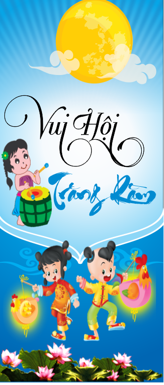 Standee trung thu Vui hội trăng rằm