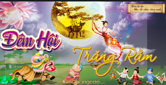 Backdrop Trung Thu 2019 mẫu #19