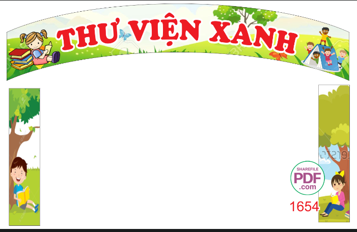 Cổng trường Thư viện xanh