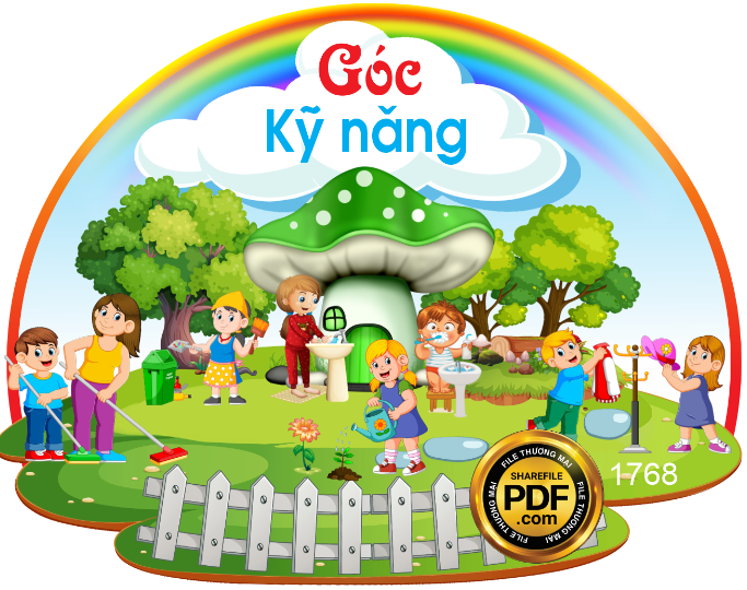 GÓC KỸ NĂNG TRANG TRÍ TRƯỜNG MẦM NON
