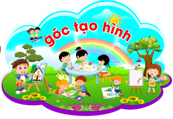 Góc tạo hình trang trí trường mầm non