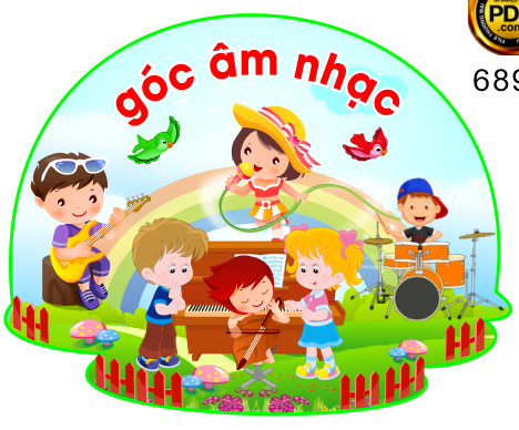 Góc Âm Nhạc trang trí trường mầm non