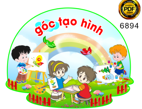 Góc tạo hình #2 trang trí trường mầm non