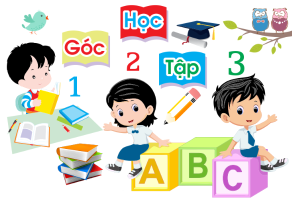 Trang trí phòng học - Góc học tập