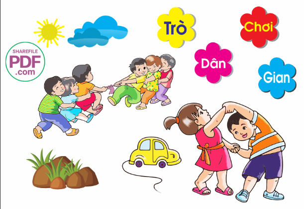 Trang trí phòng học - trò chơi dân gian