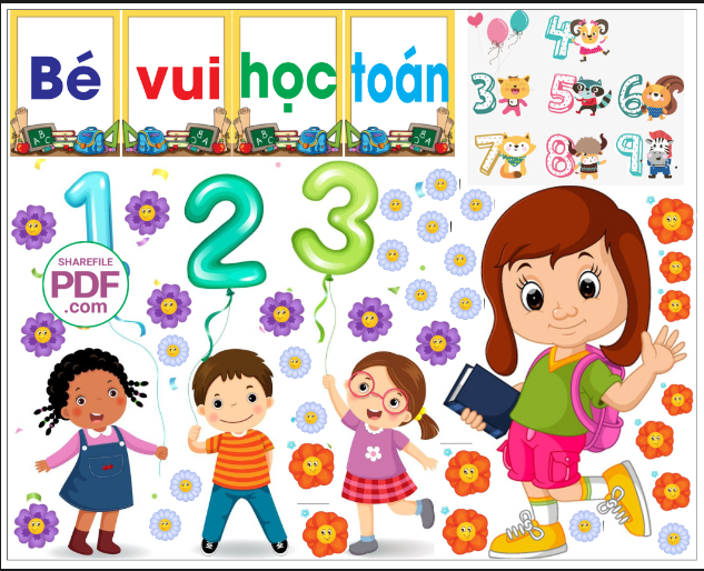 Trang trí phòng học - Bé vui học toán