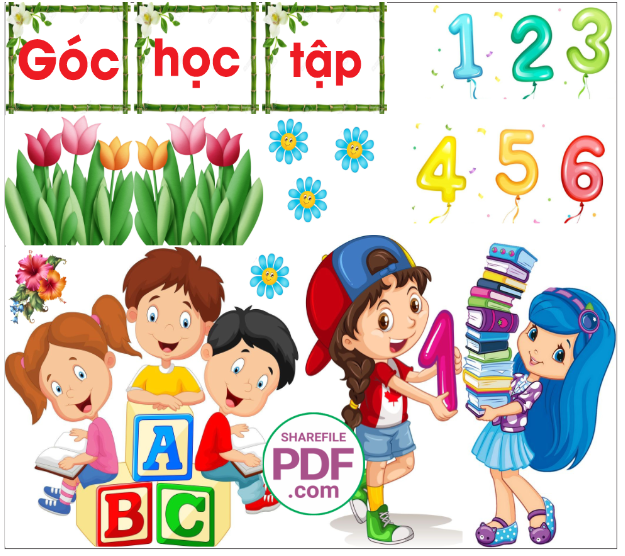 Trang trí phòng học - góc học tập #2 