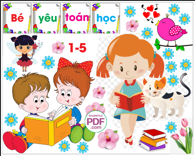 Trang trí phòng học - Bé yêu toán học