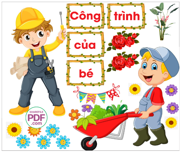 Trang trí phòng học - Công trình của bé