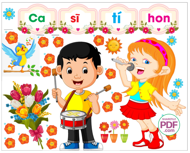 Trang trí phòng học - ca sĩ tí hon