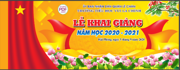 Lễ khai giảng trường tiểu học ở Quậng Lê Chân