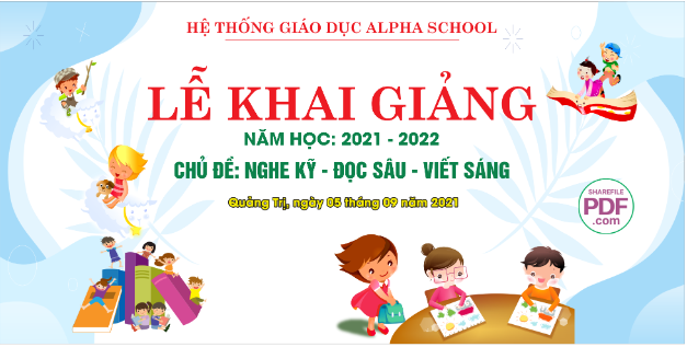 Hệ thống giáo dục Alpha School - lễ khai giảng