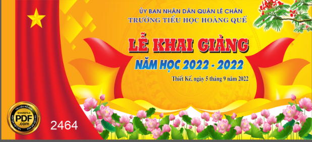 Lễ Khai Giảng năm học 2022 trường tiểu học Hoàng Quế