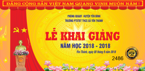  lễ khai giảng trường PTDTBT THCS Xã Yên Thành #2