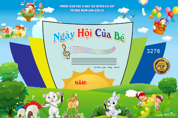 ngày hội của bé trường mầm non Sơn Ca