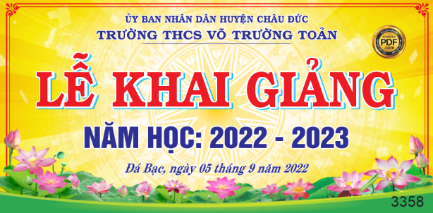 Lễ khai giảng trường THCS Võ Trường Toản