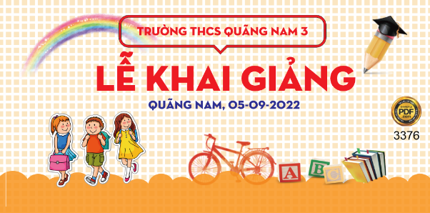  Lễ khai giảng trường THCS Quảng Nam 3 