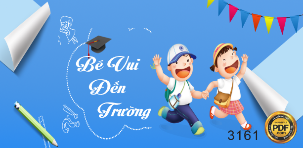 bé vúi đến trường