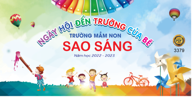 ngày hội đến trường của bé mầm non Sao Sáng