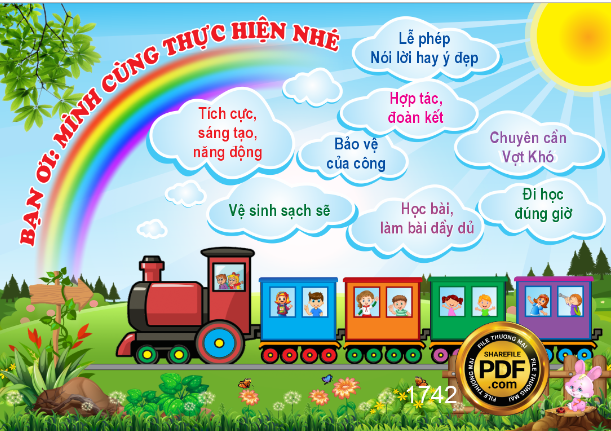 Đoàn tàu Nội quy trường mầm non 
