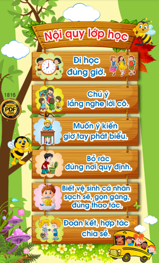 NỘI QUY LỚP EM TRƯỜNG MẦM NON #10