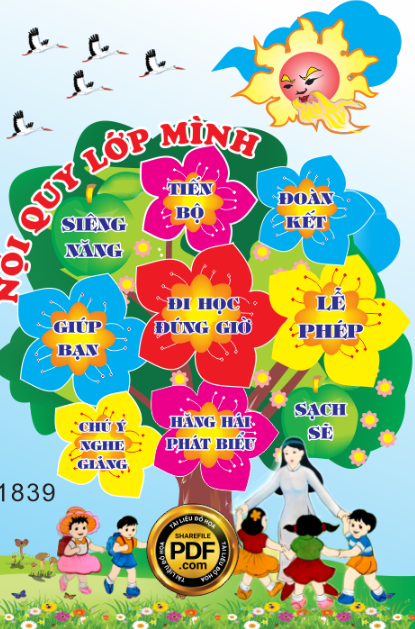 Bảng biển Nội quy lớp mình #11