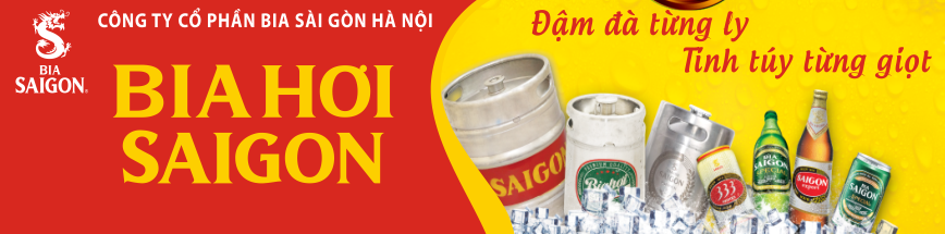 Biển quảng cáo bia hơi Sài Gòn